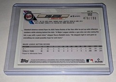 2021 Topps Ryan Jeffers #552 Silver Foilboard /790