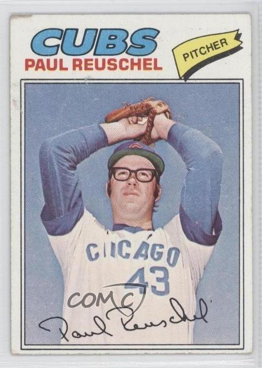 1977 Topps Paul Reuschel #333 Rookie RC 0b4