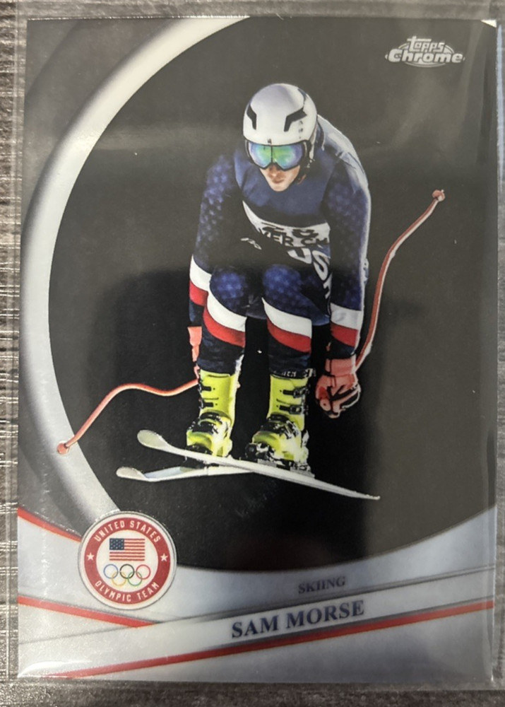 2026 Topps Chrome Olympics Sam Morse – USA Skiing #70 base