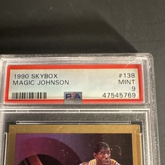 SkyBox 1990 Magic Johnson #138 PSA Graded Lakers NBA Basketball Card