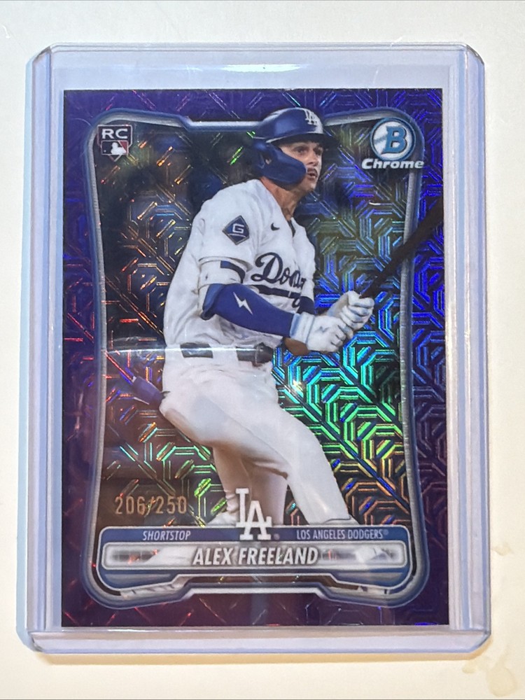 2026 Bowman Chrome Topps Chrome Mojo Alex Freeland #91C-56 Purple Refractor /250
