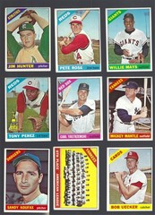 1966 Topps Complete Set /598 VG EX Mantle Mays Rose Banks Koufax Robinson Aaron
