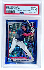 Walker Jenkins 1st Bowman 2024 PSA 10 Blue Raywave /150 #BCP43