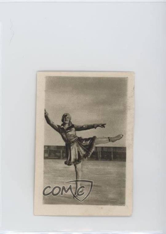 1934 Ilsa Sweets Sportvocu Only Number Back Sonja Henie #195 0pk3