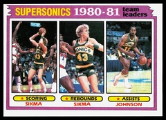 Jack Sikma / Vinnie Johnson 1981-82 Topps #64 NMT
