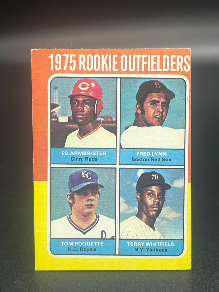 1975 Topps Mini #622 Fred Lynn Boston Red Sox RC ROOKIE EX Miscut