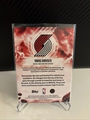 2025-26 Topps – Rise to the Occasion Relics Yang Hansen #RTO-YH (MEM, RC)
