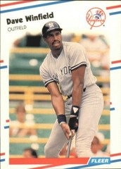 1988 Fleer Glossy Baseball Card #226 DAVE WINFIELD – NY Yankees
