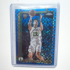 Topps 2025 Topps Chrome NBA Hugo González Blue X-Fractor #278