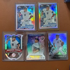 Lot Of 5 Masahiro Tanaka 2014 Topps Chrome Bowman Platinum Rookie Yankees Diecut