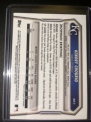 Kendry Chourio 202 Bowman Chrome Prospects Blue Shimmer Refractor #BCP-7 Royals