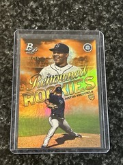 2019 Bowman Platinum Renowned Rookies Orange Justus Sheffield RC SP #d 06/25 D3