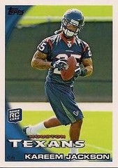 2010 Topps #2 Kareem Jackson TEXANS RC