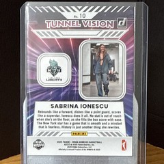 Panini 2025 Donruss WNBA Sabrina Ionescu Tunnel Vision #10 Insert Liberty