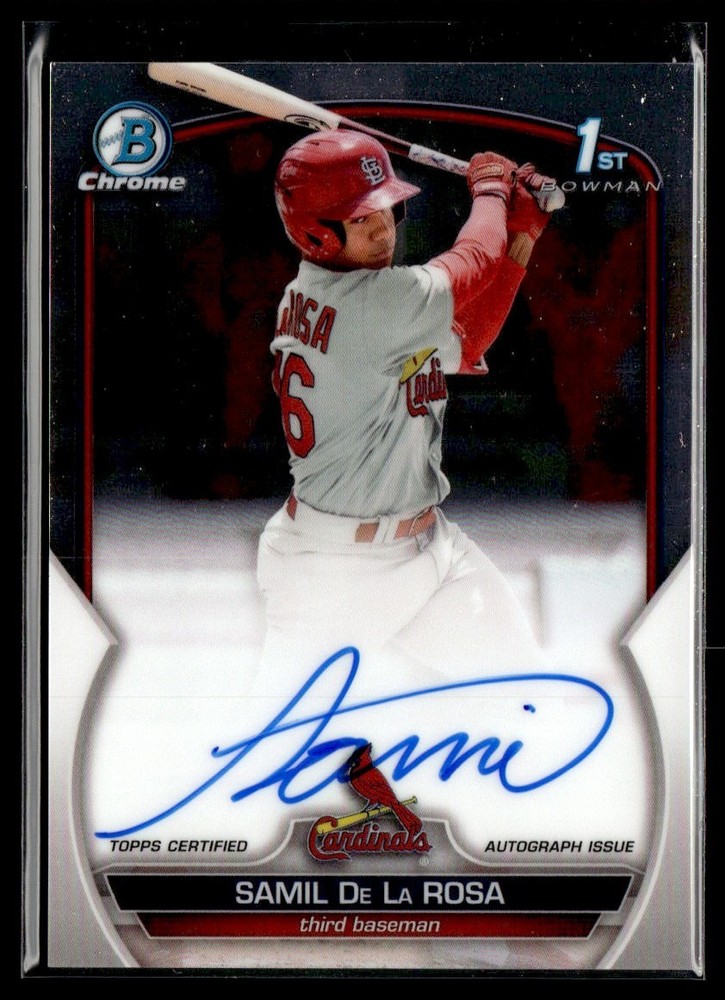 2023 Bowman Chrome Autograph Samil De La Rosa Auto #CPA-SD