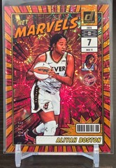 2025 DONRUSS WNBA NET MARVELS ORANGE FIREWORKS ALIYAH BOSTON SN# 12/75