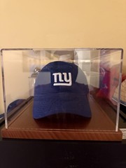 Hat Display Case Acrylic & Solid Wood Baseball Sport Cap Riser Clear Stand Box
