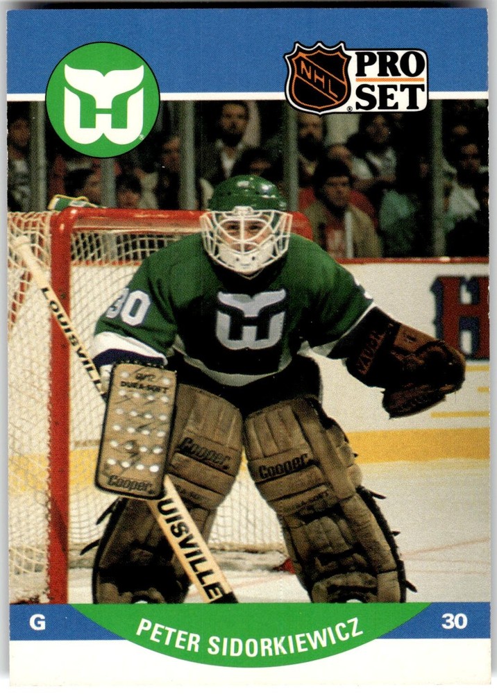 1990-91 Pro Set #451 Peter Sidorkiewicz Hartford Whalers NHL Hockey
