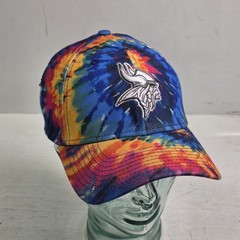 Minnesota Vikings Hat Cap Adult S/M Tie Dye Crucial Catch New Era Football Mens