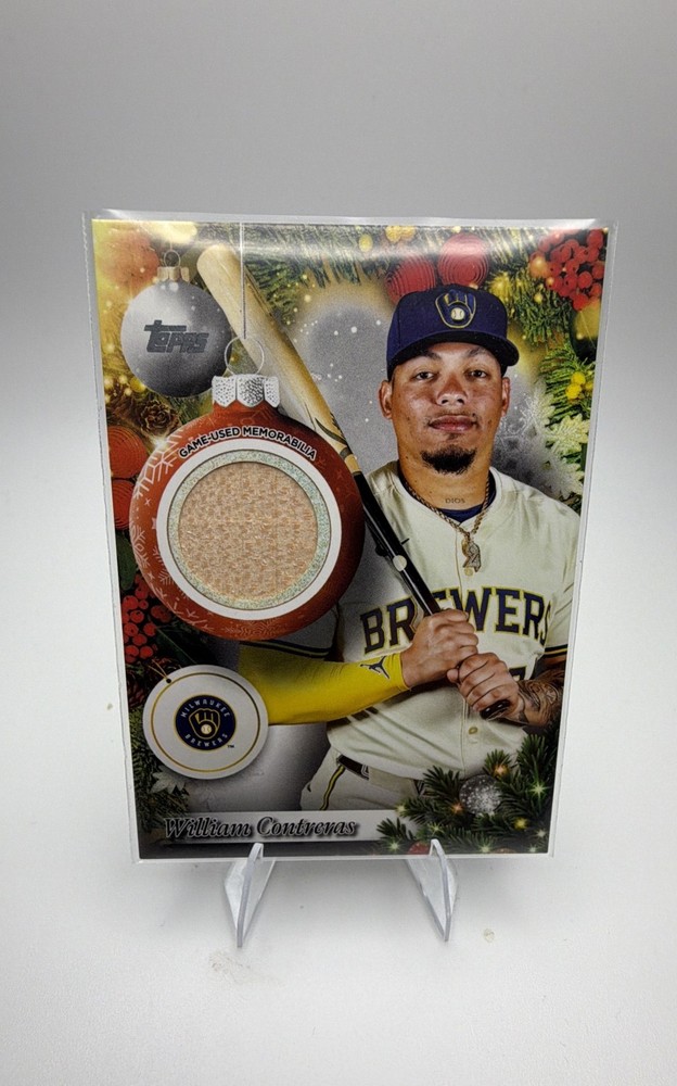 2025 Topps Holiday – Relics William Contreras #PR-WC (MEM)