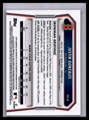 2026 Bowman – Justin Gonzales #CPA-JG True Gold Auto /50