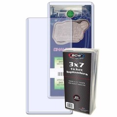 BCW 3×7 Ticket Toploader ( 25 per pack)