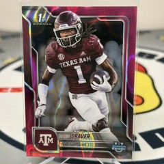 Mario Craver 2025 Bowman U Chrome #165 1st Pink Lava Texas A&M