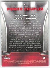 2016 Topps WWE Divas Revolution Power Couples Brie Bella Daniel Bryan #6