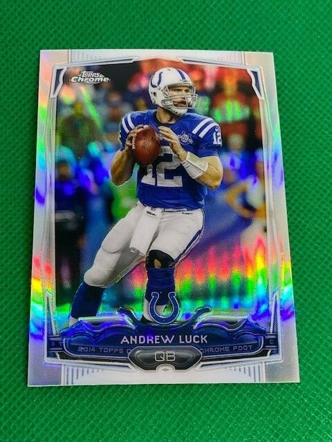 2014 Topps Chrome Refractor #47 Andrew Luck – Indianapolis Colts