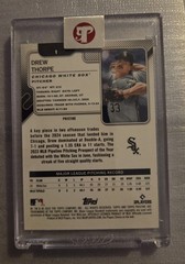 2025 Topps Pristine – Drew Thorpe #1 Gold Refractor /50 (RC)