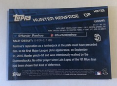 Hunter Renfroe 2017 Topps Chrome Update Rookie Debut Card #HMT89 Padres RC