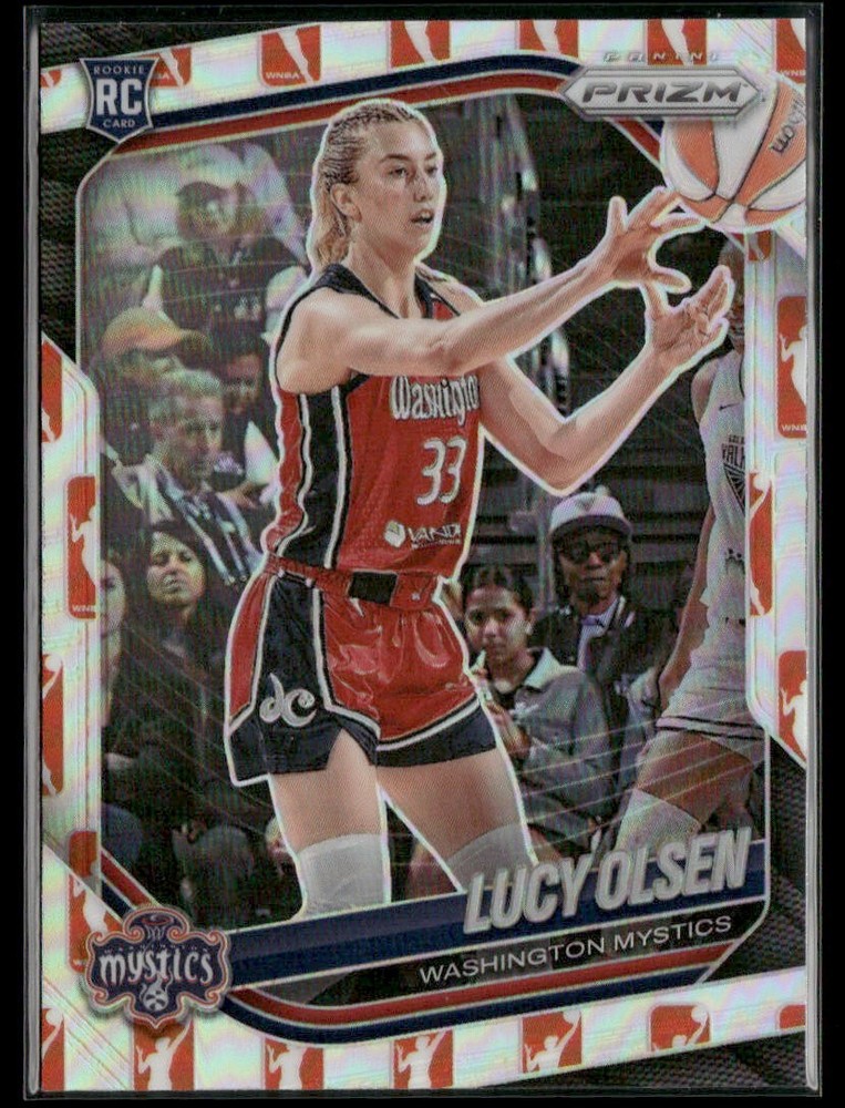 2025 Panini Prizm WNBA #104 Lucy Olsen WNBA Logo Prizms