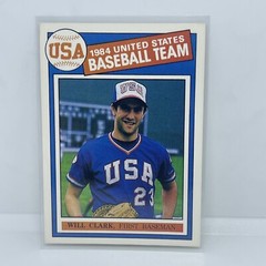 1984 United States Baseball Team USA Olympic Sponsor Will Clark Card