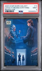 PSA 9 Anakin Skywalker Ahsoka 2025 Topps Chrome Star Wars Galaxy 13 REFRACTOR