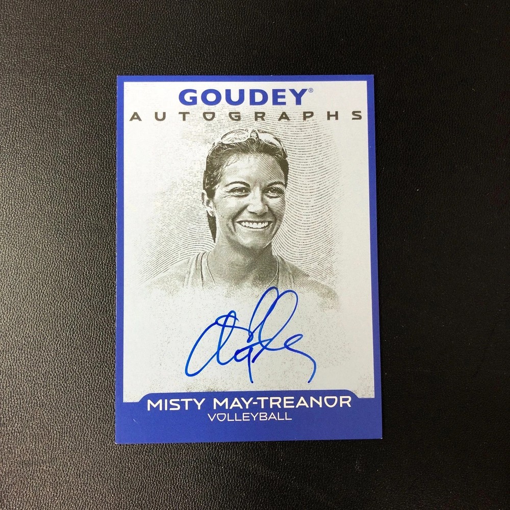 Misty May-Treanor 2026 Upper Deck Goodwin Champions Goudey On Card Auto Blue