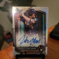 2025 Bowman Chrome – Mega Box Chrome Prospect Mojo Auto Luke Adams #BMA-LAD