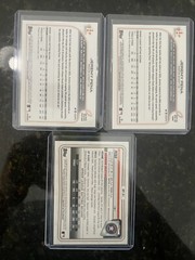 (3) 2020 Bowman 1st Edition JEREMY PENA PAPER +Chrome Rookie Lot HOUSTON ASTROS