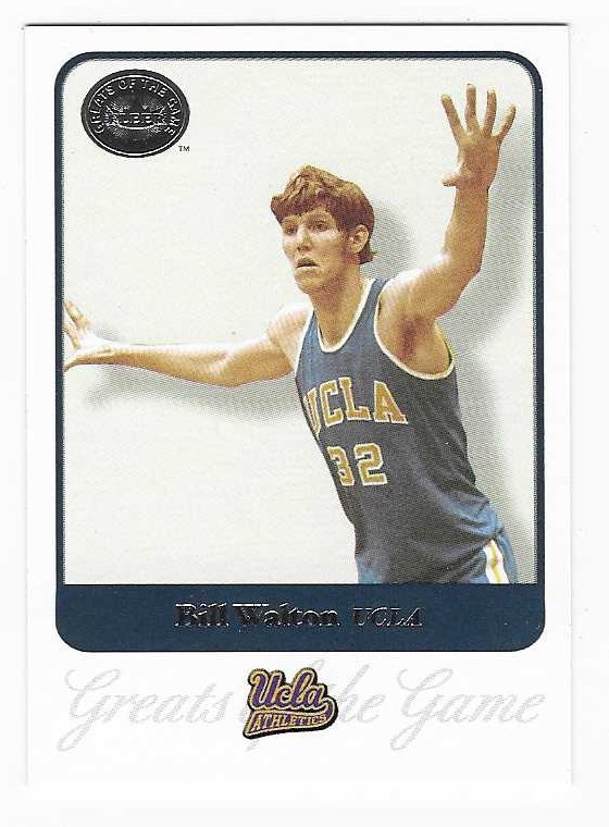 2001 Fleer Greats of the Game Bill Walton UCLA Basketball Card #5
