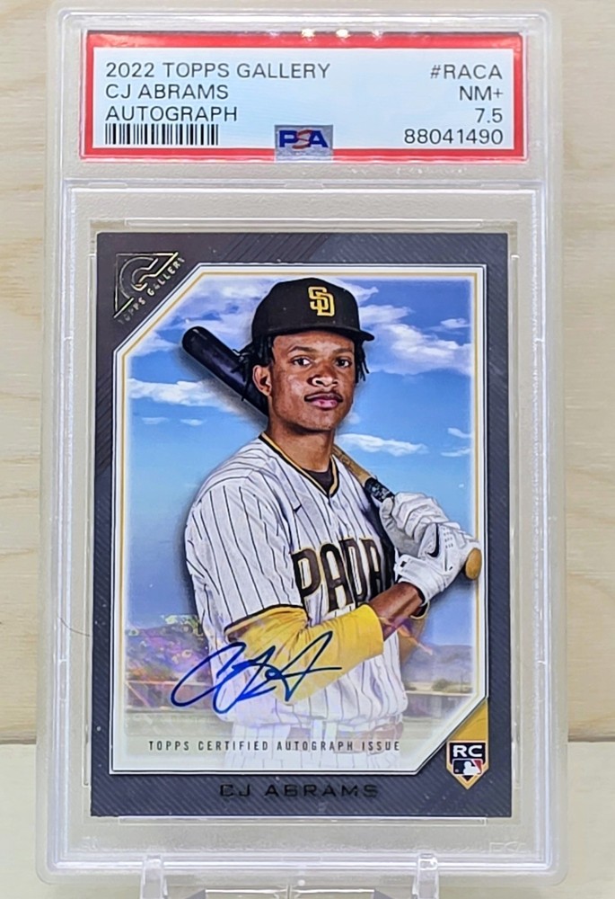 2022 Topps Gallery – Rookie Autograph C.J. Abrams #RA-CA Auto PSA Pop2 -1 Higher