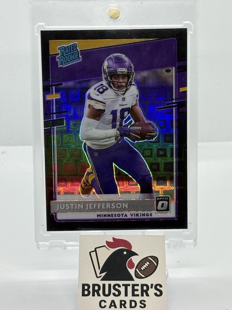 2020 PANINI DONRUSS OPTIC BLACK PANDORA JUSTIN JEFFERSON ROOKIE RC 17/25