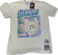 Mitchell and Ness Hardwood Classic Nostalgia Size M Philadelphia Sixers Shirt