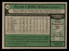 1979 Topps – Willie Wilson #409 EX/MT