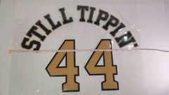 Still Tippin 44 Astros 2023 Gold Jersey 2022 WS Champions Letter Number Kit Iron