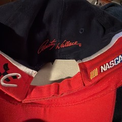 Rusty Wallace #2 Miller Lite Cap Hat White Blue Penske Racing Strapback Adult