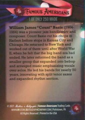 2021 Historic Autographs Famous Americans #239 Count Basie