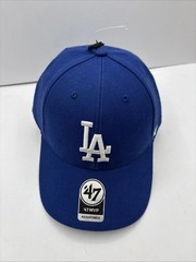 &lsquo;NWT &rsquo;47 Los Angeles LA Dodgers MVP Blue/White Logo Adjustable Strap Hat Cap NEW