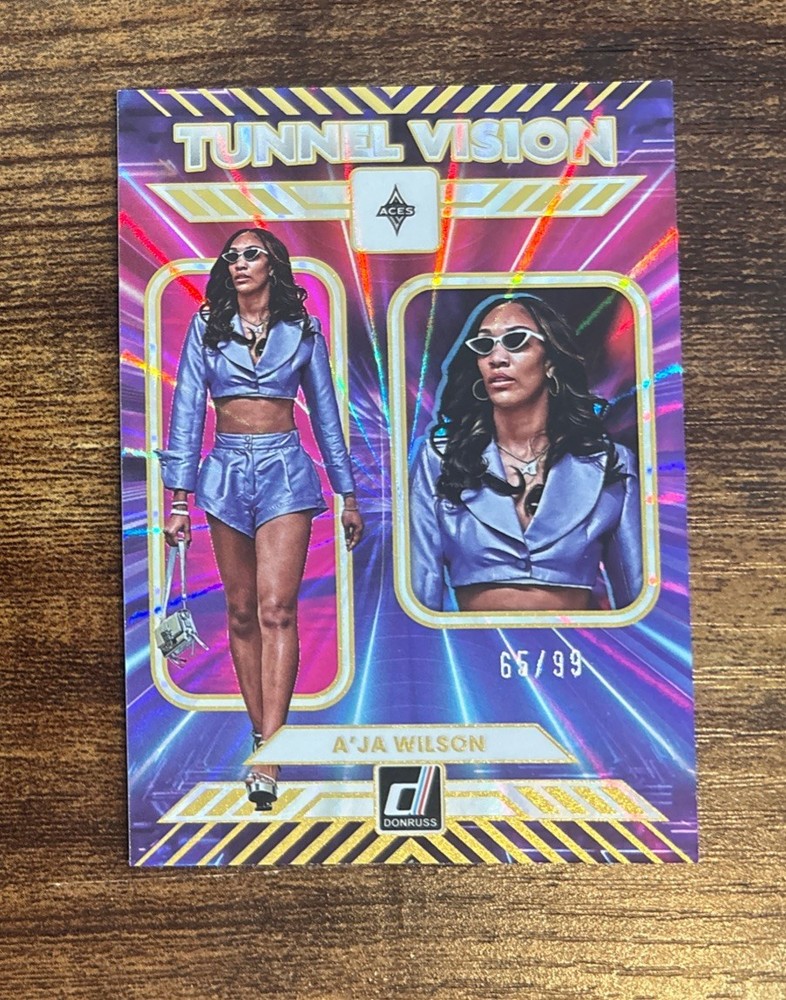 2025 Panini Donruss A’ja Wilson Tunnel Vision #/99 Holo #13