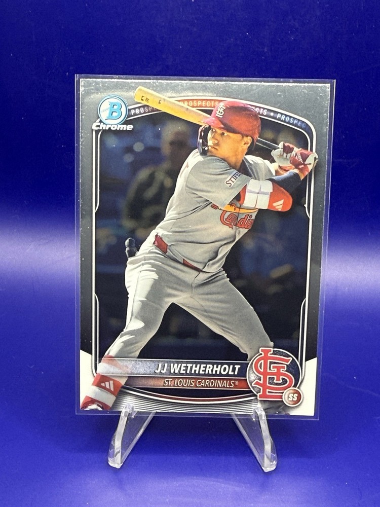 2025 Bowman Chrome Prospect JJ WETHERHOLT Cardinals #BCP-22