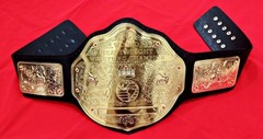 BIG GOLD World Heavyweight Championship Replica Tittle Belt Adult 2MM BrassPlate