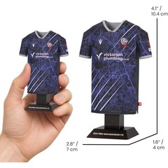 Bolton Wanderers Metal Football Shirt Personalised 2025/26 Away Kit Alloy Shirt